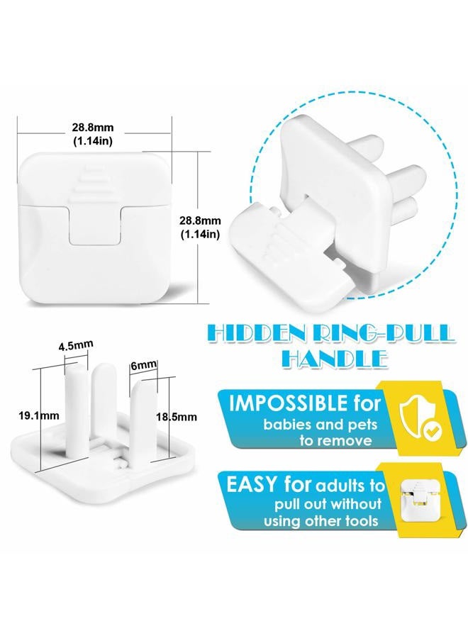 Babepai Outlet Covers 38-Pack Clear Child Proof Electrical Protector Safety Improved Baby Safety Plug Covers - Image 3