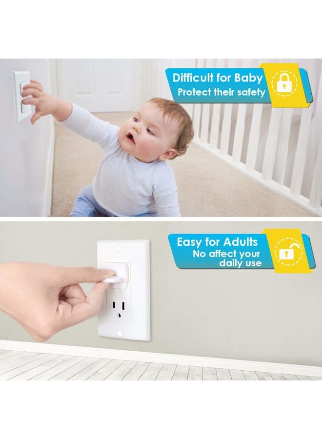 Babepai Outlet Covers 38-Pack Clear Child Proof Electrical Protector Safety Improved Baby Safety Plug Covers - Image 2