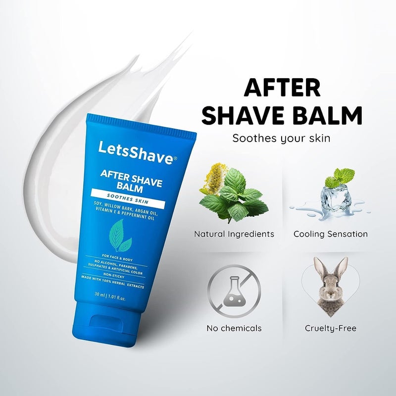 Lets Shave Pro 6 Portable Starter Kit for Men | World's First 6-Blade Disposable Razor with, 2 Transparent Shave Gel (15ml) & 1 After Shave Balm (30ml) | Travel Grooming Kit for Smooth Shave - Image 5