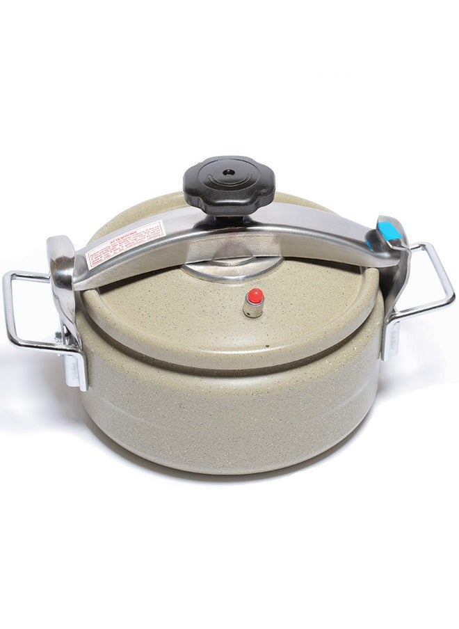Badraig Aluminum Granite Pressure Cooker Wide Design Pressure Pot Arabic Cooker Beige Grey Available Sizes 5.7L 7.5L 10L 12L 15L 17L  - Image 3