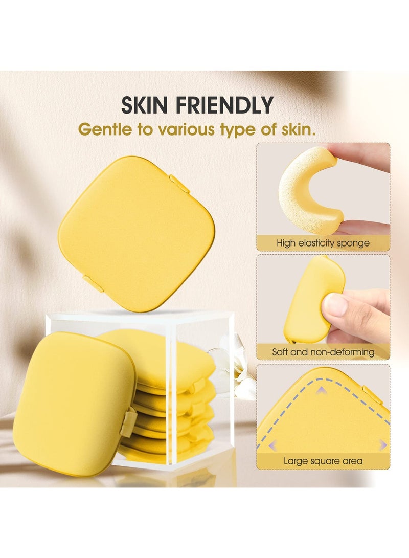 Excefore Powder Puff Makeup Puff Face Soft Square Powder Puffs for Loose Powder Mineral Powder Body Powder Velour Cosmetic Foundation Sponges Blender Beauty Makeup Tools - Image 4