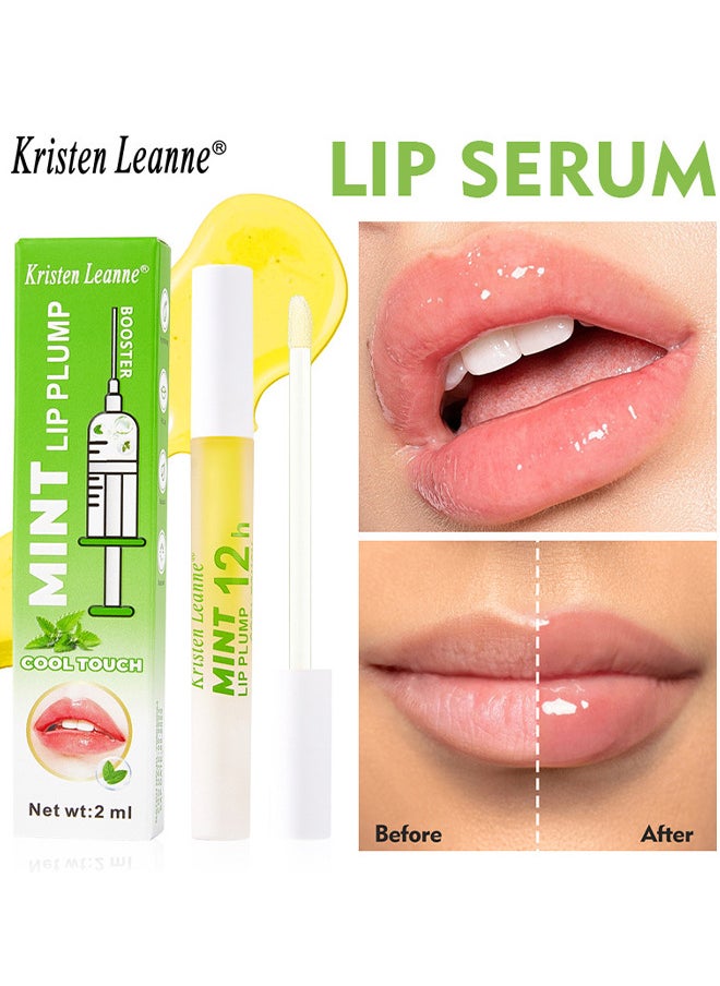 Kristen Leanne - Mint Lip Plump, Moisturizing Lips Plumper Instant Volume Vitamin E Lip Plumping Serum Plump It Volumizing Lip Plumper, Natural Lip Plumper Serum Moisturizing Lasting Reduce Fine Lines - Image 1