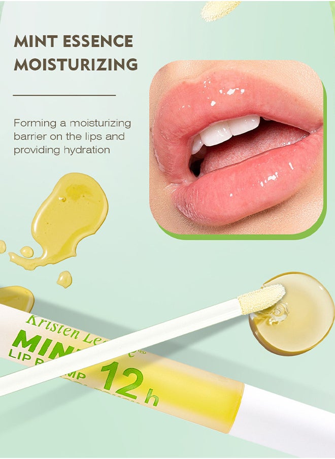 Kristen Leanne - Mint Lip Plump, Moisturizing Lips Plumper Instant Volume Vitamin E Lip Plumping Serum Plump It Volumizing Lip Plumper, Natural Lip Plumper Serum Moisturizing Lasting Reduce Fine Lines - Image 1