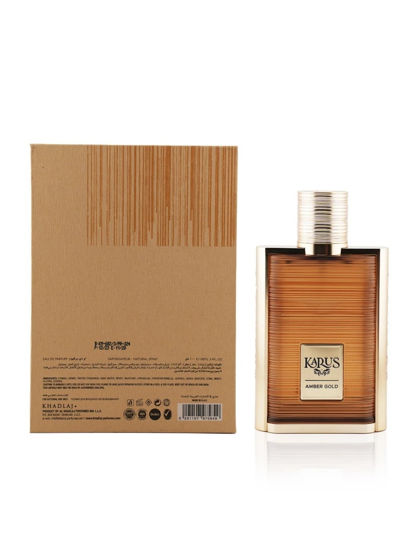 خدلج كاروس أمبر جولد 100 مل بخاخ ماء عطر - Image 3