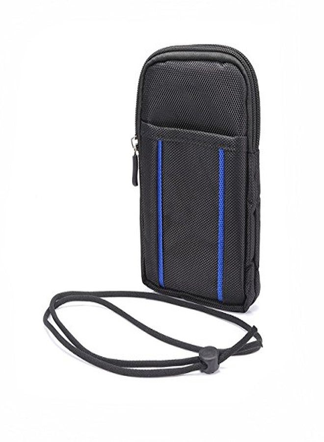 WNHTFAC Cell Phone Belt Holder for Men Black, Smartphone Waist Belt Pouch, Men's Small Cellphone Belt Clip Holster Phone Carrying Case Bumbag Protector Waist Pouch Wallet Purse Clutch Bag with Belt Loop - Image 3