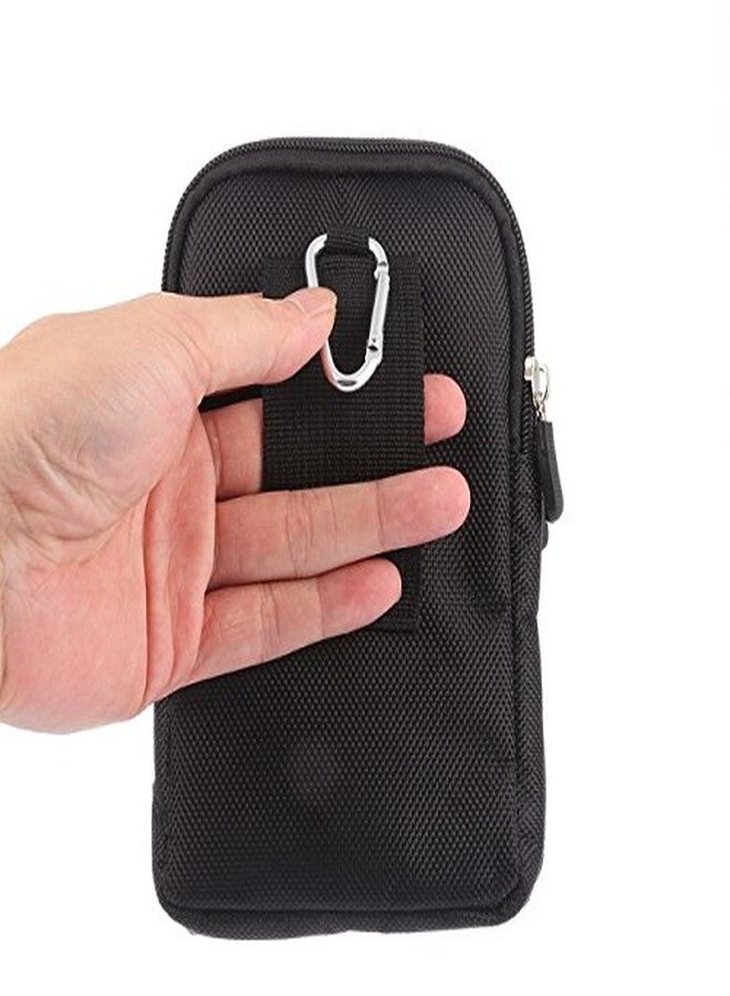 WNHTFAC Cell Phone Belt Holder for Men Black, Smartphone Waist Belt Pouch, Men's Small Cellphone Belt Clip Holster Phone Carrying Case Bumbag Protector Waist Pouch Wallet Purse Clutch Bag with Belt Loop - Image 5