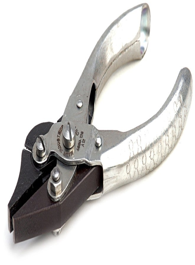 Aven 10761 Stainless Steel V-Slot Serrated Jaw Flat Nose Plier with Wire Cutter, 1-23/64" Jaw Length, 5" Overall Length - Image 2