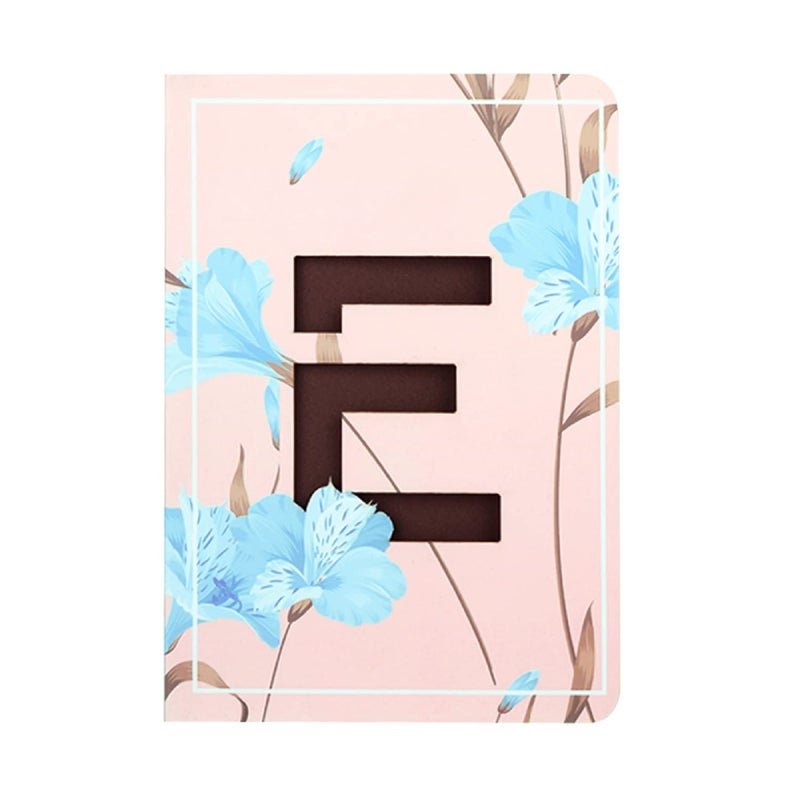 Doodle Initial E Lasercut Diary Notebook, B6 (6.69 X 4.72 X 0.5 Inches), 192 Pages, 80 GSM, Gift for Girls - Image 1