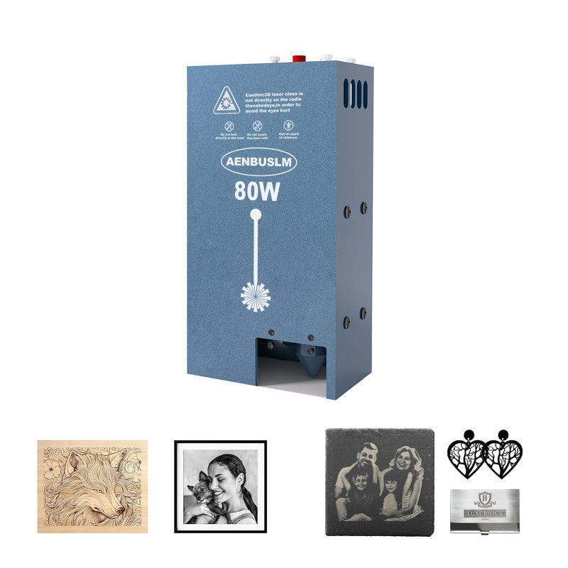 80W Laser Module Builtin Air Assist 10000mW Output Power FixedFocus Built in FACDouble UltraFine Compressed Spot CNC Carving DIY Laser Masterfor Laser Cutter Laser Engraver Machine Class 4