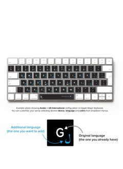 Generic (2 pcs) Arabic Keyboard Sticker With Big Letters Non-transparent Universal For Laptop Notebook  - Image 2