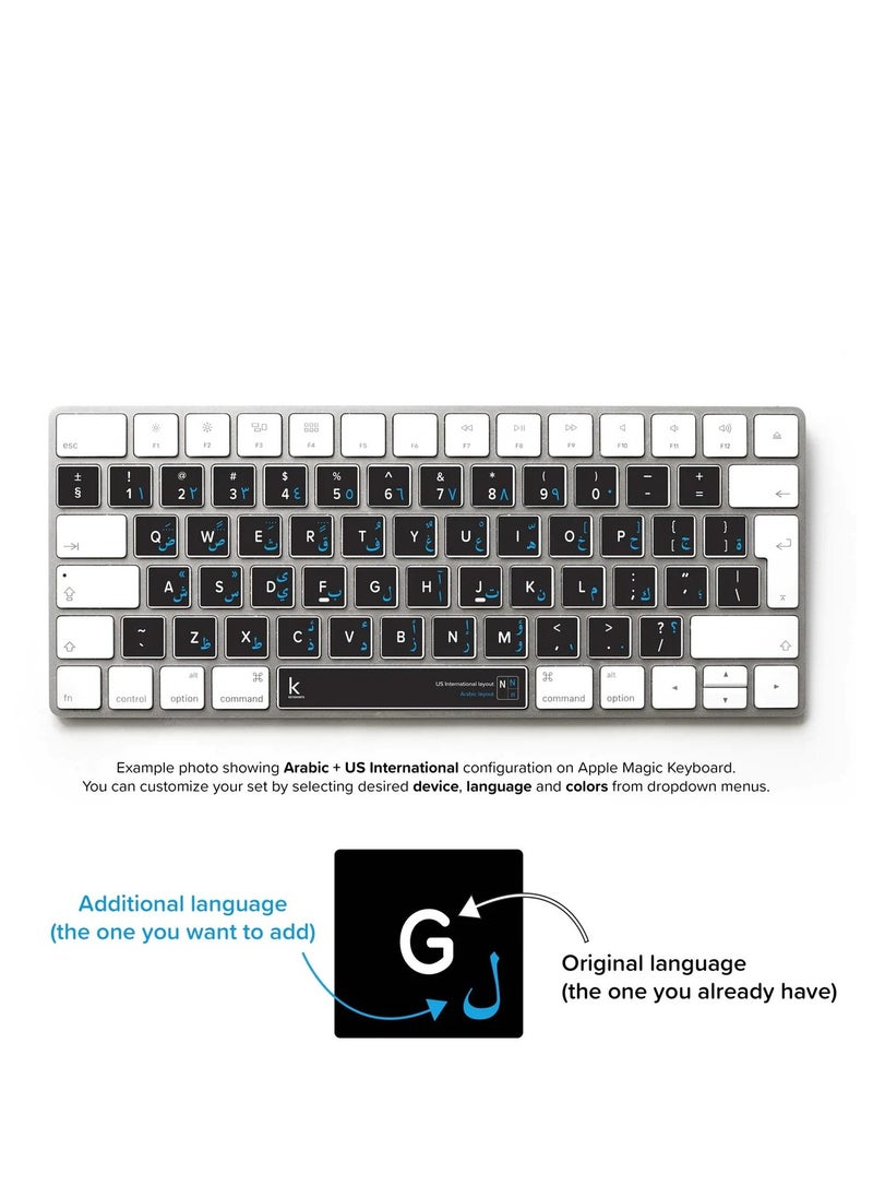 Generic Arabic Keyboard Sticker With Big Letters Non-transparent Universal For Laptop Notebook  - Image 2