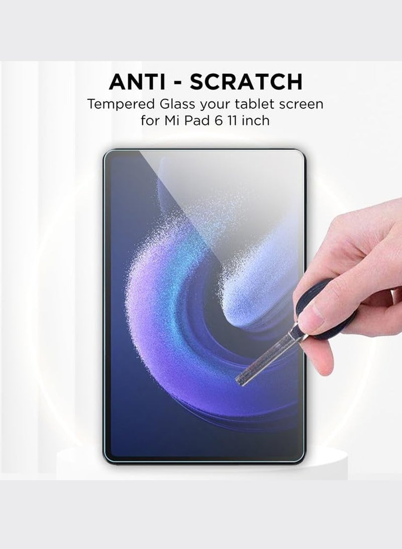 Wtech Xiaomi Pad 6 / Pad 6 Pro 11 Inch 2023 9H Ultra HD Series Screen Protector (TSG9CN) - Clear - Image 4