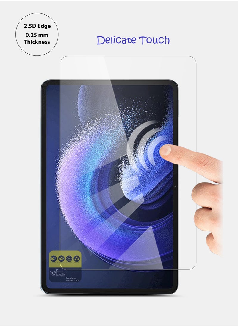 Wtech - Xiaomi Pad 6 / Pad 6 Pro 11 Inch 2023 9H Ultra HD Series Screen Protector (TSG9CN) - Clear - Image 1