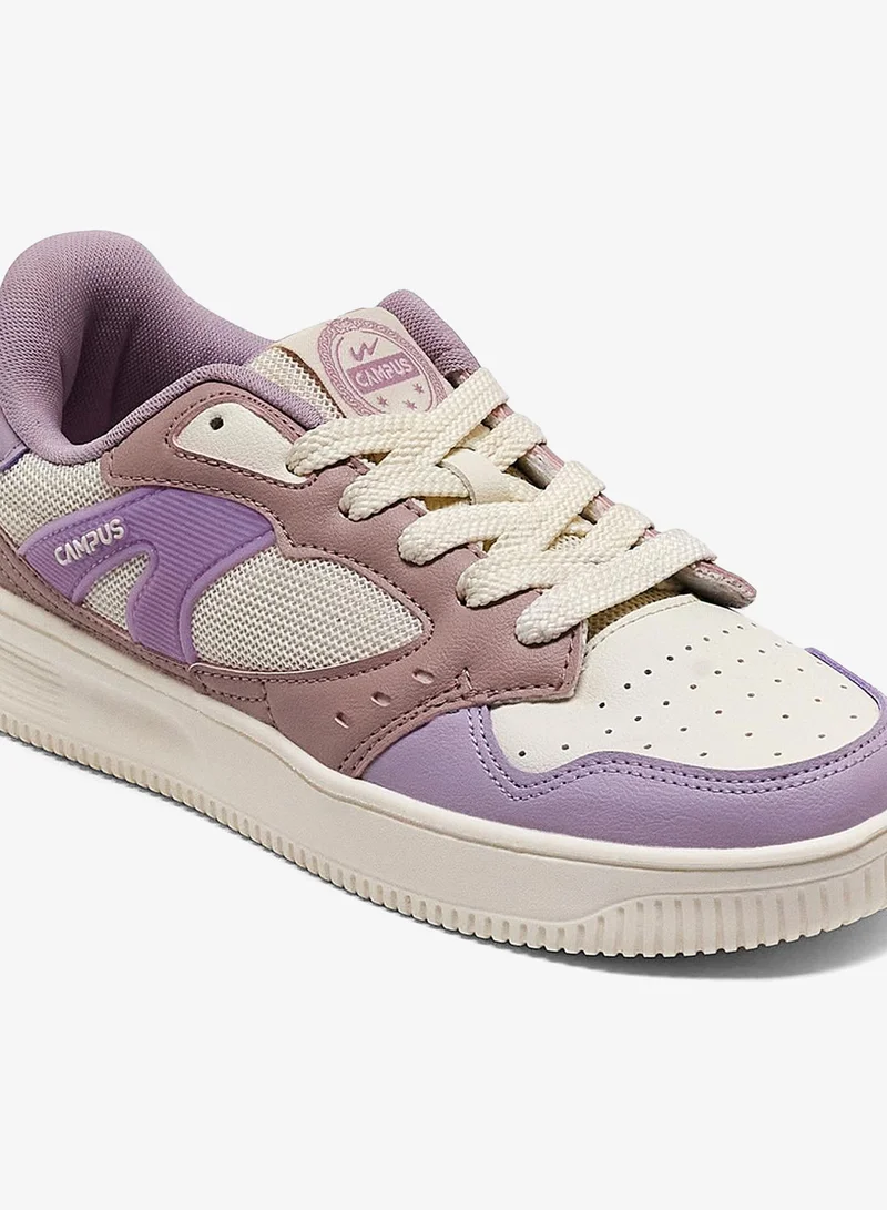 Campus FLOD Women Flod Memory Foam Lace-Up Sneakers-White for Women | Best Price UAE