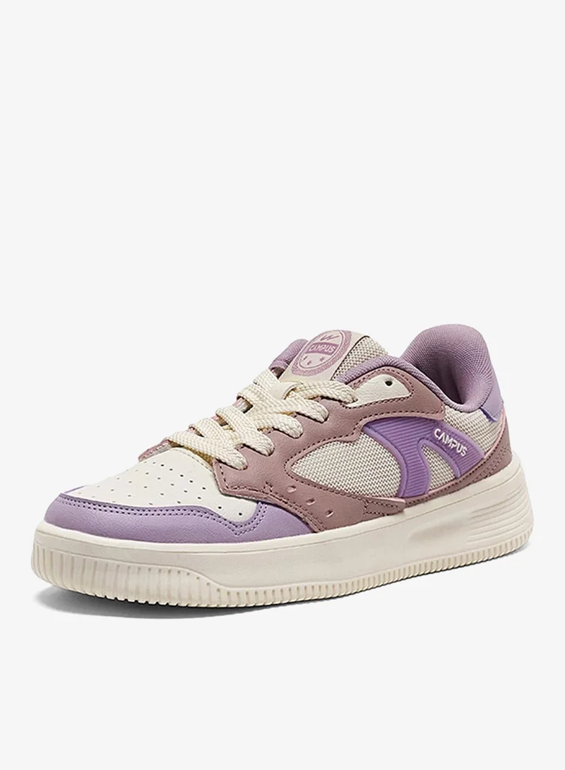 Campus FLOD Women Flod Memory Foam Lace-Up Sneakers-White for Women | Best Price UAE