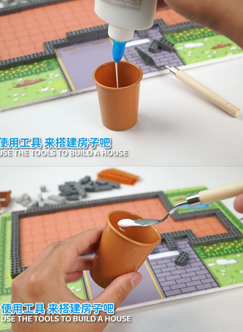 3D DIY Mini House,European Classical Manor, Gift Toy Age 6 And Up, 540 Blocks Playhouse Building Set . - Image 5