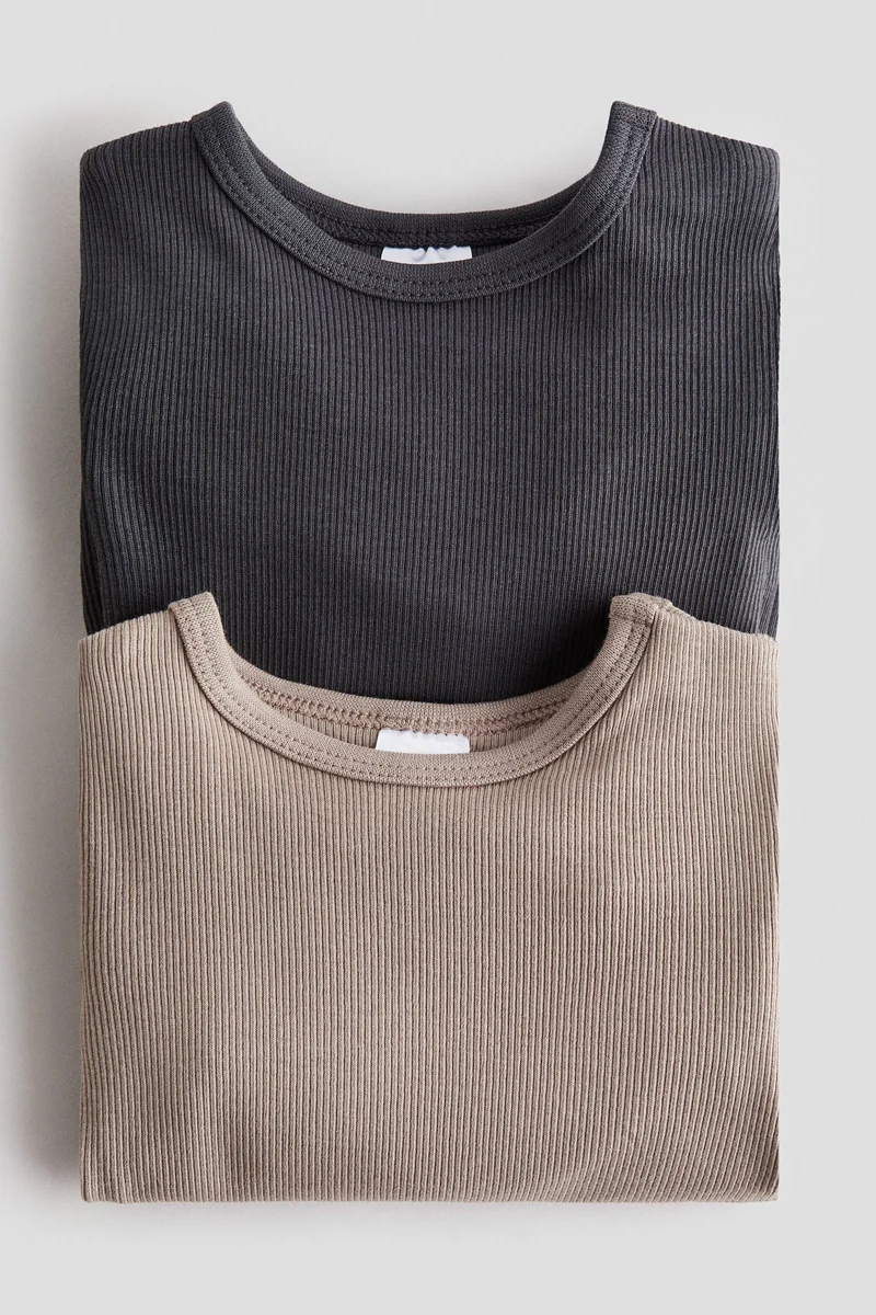 H&M 2-pack long-sleeved bodysuits
