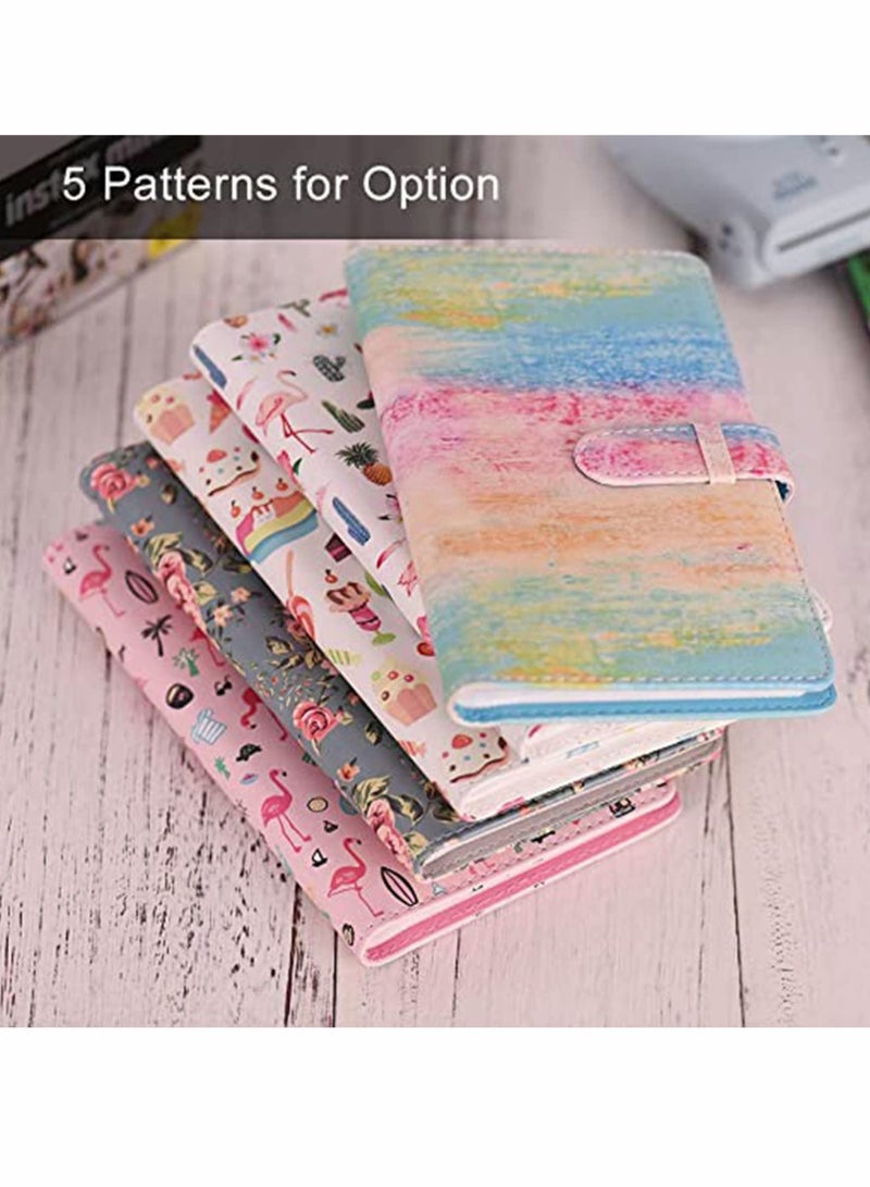 Captaintech 96 Pockets Mini Photo Album, Portable PU Leather Photo Picture Photo Book, for Fujifilm Instax Mini 9 8 7s 70 25 50s, 90 Color Films Photo Camera Paper for Name Card Credit Card - Image 4