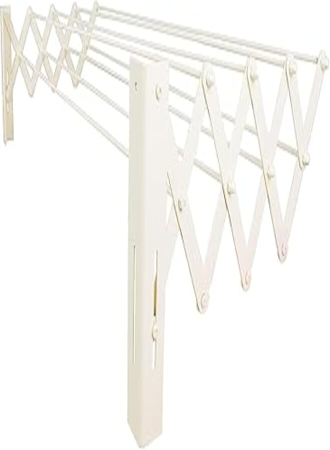 Riga wall mount dryer rack - white, 80cm