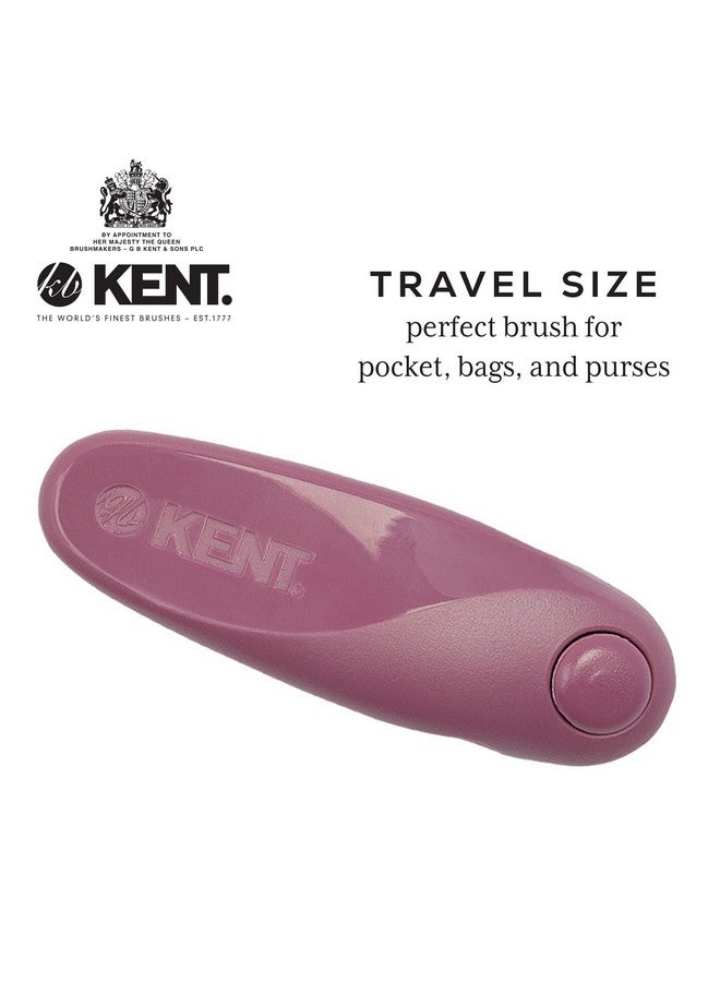 KENT Kcr10 "Create" Folding Hair Brush For Styling Short Hair Travel Brush For Women Travel Hair Brush For Men And Anti Static Hairbrush Scalp Stimulating Nylon Bristle Hair Brush In Purple - Image 5