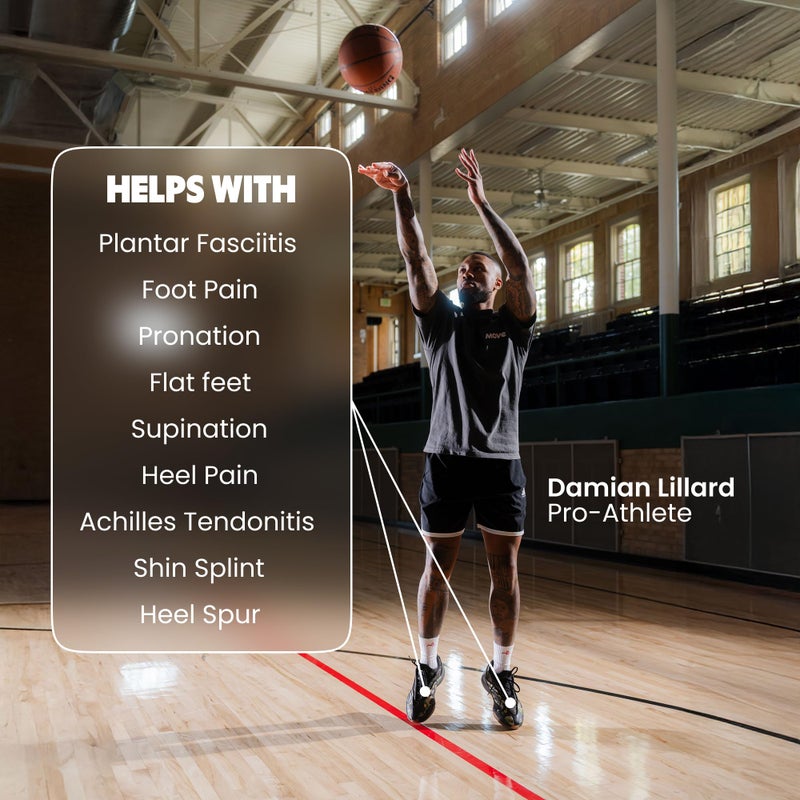 MOVE Game Day Pro- Ultimate Performance Sports Insoles for Basketball, Volleyball, Football, Tennis, Athletics, Baseball, Running, and Active Lifestyle. Extra Shock Absorption (M 11-11.5/WM 12.5-13) - Image 3