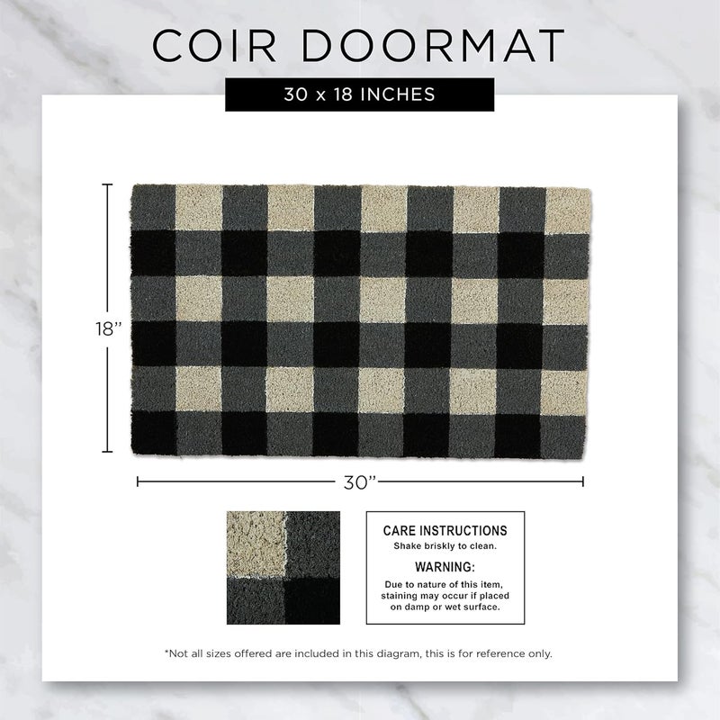 DII Global production standard crafted Animal Pun Collection Natural Coir Doormat, 17x29, Let's Flamingle Regular scheduled transit - Image 3