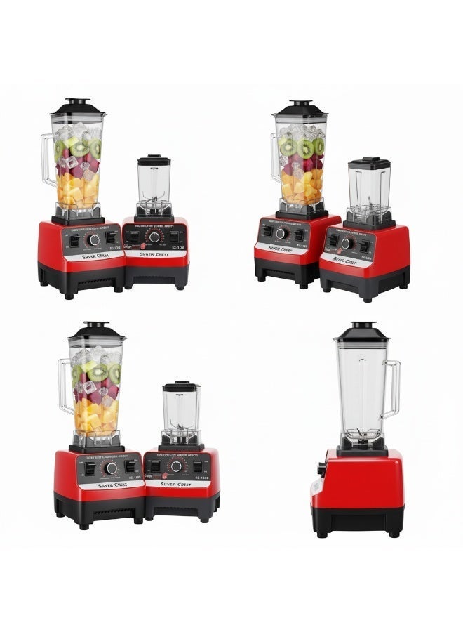 SILVER CREST 2 in 1 Silver Crest Ultra Heavy Duty Blender Machine, SC-1589 (4500W) - Image 3