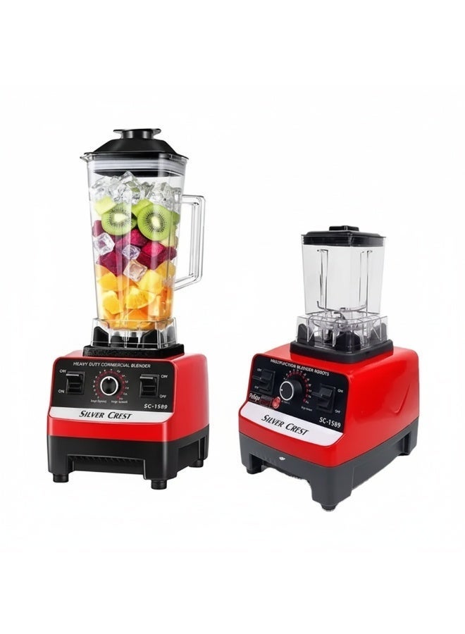 SILVER CREST 2 in 1 Silver Crest Ultra Heavy Duty Blender Machine, SC-1589 (4500W) - Image 1