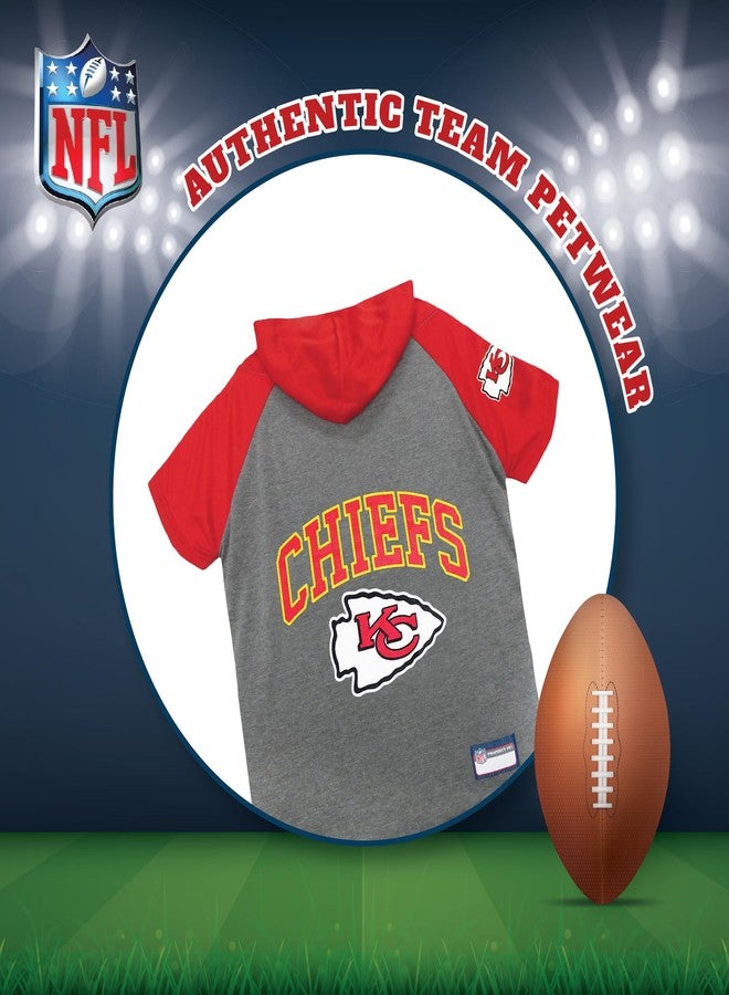 Pets First NFL Kansas City Chiefs Hoodie for Dogs & Cats. | NFL Football Licensed Dog Hoody Tee Shirt, Medium| Sports Hoody T-Shirt for Pets | Licensed Sporty Dog Shirt - Image 3