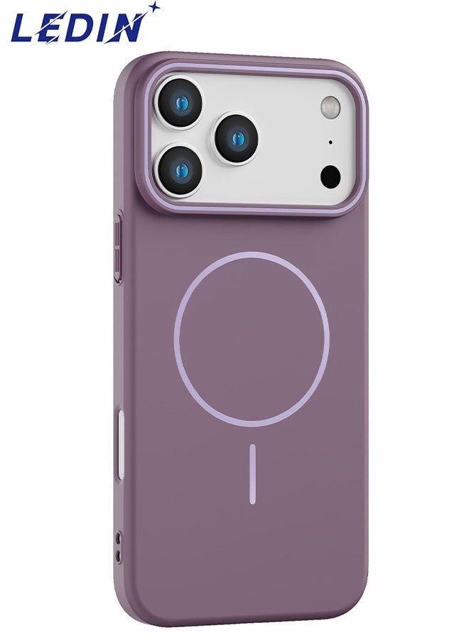 ليدين جراب مغناطيسي لهاتف آيفون 17 برو [متوافق مع ماج سيف] [حماية مزدوجة: مادة TPU ناعمة، مادة PC صلبة، مقاوم للصدمات والخدوش]، جراب هاتف فاخر من البولي كربونات - Image 1