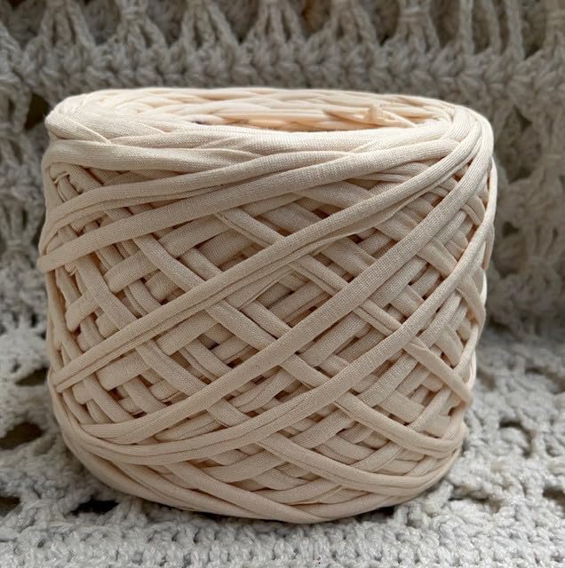 VIRAM Knitting Cotton Hosiery Yarn Soft T-Shirt Yarn, Needle Knitting Yarn Thread Dyed Hand Knitting Art Craft Soft Crochet Hook Yarn (Chocolate - 980 Gram) - Image 3