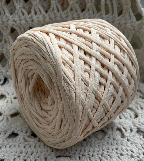 VIRAM Knitting Cotton Hosiery Yarn Soft T-Shirt Yarn, Needle Knitting Yarn Thread Dyed Hand Knitting Art Craft Soft Crochet Hook Yarn (Chocolate - 980 Gram) - Image 2