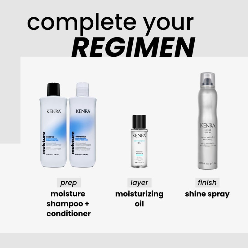 Kenra Professional Moisturizing Oil | Lightweight Hydrating Oil | Absorbs Instantly | Multipurpose Oil For Treating, Styling, & Finishing | Provides Thermal Protection | All Hair Types | 2.7 fl. Oz - Image 5