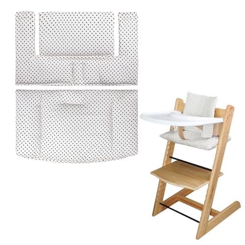 LLHQAMT For Tripp Trapp High Chair Cushion Soft And Comfortable For Tripp Trapp High Chair Cushion For Tripp Trapp Cushion Set Makes It Safer And More Comfortable For Baby To Sit On Beige Little Star