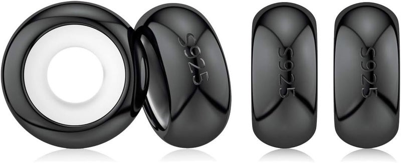 DALARAN Stopper Beads for Bracelets 925 Sterling Silver Clip Spacer Charm Bracelet Stoppers - Image 1