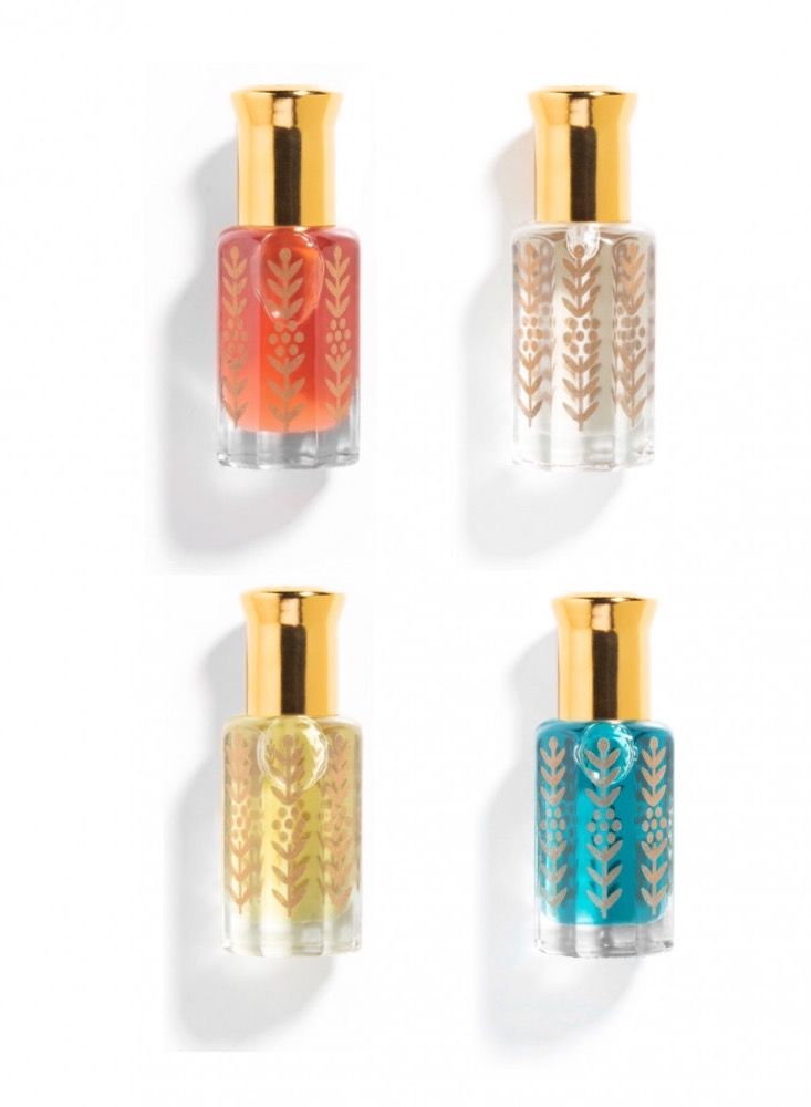 Perfumed musk set - transparent musk - soft powder musk - rose musk - white oud for unisex Tola 12ml