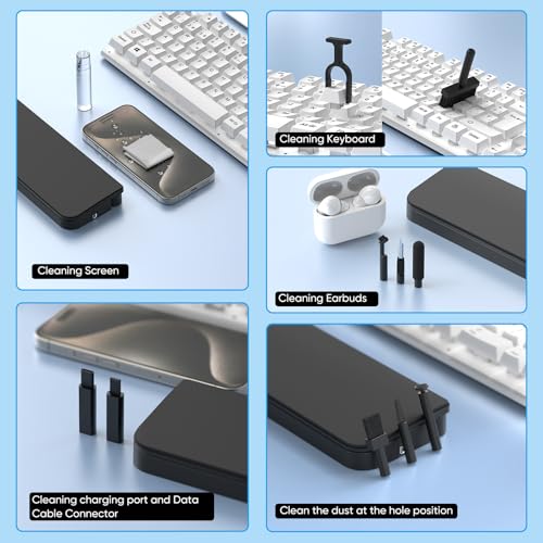 JiaTeums Keyboard Wrist Rest with Cleaning Kits,Palm Pad for Pain Relief, Wrist Support for Long Hours of Work, Gaming,Studying,Black 14.17'' Wrist Rest for 85% Mechanical Keyboard - Image 2