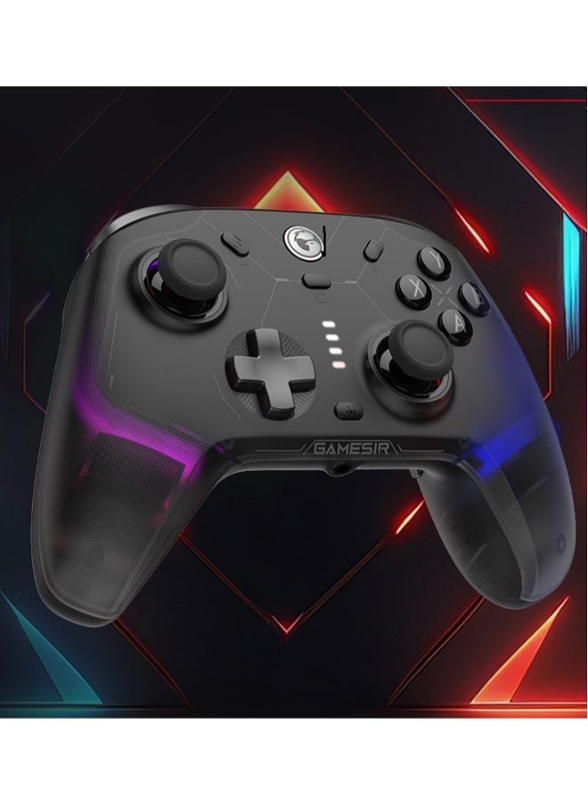 Topleo Professional Wireless Gamepad GameSir Cyclone 2 Daybreak Game Controller for PC / Steam / Switch / Android / iOS with RGB Lamp Wireless Audio Hall Linear Trigger and Micro Trigger Switch Six-Axis Gyroscope Black  - Image 1