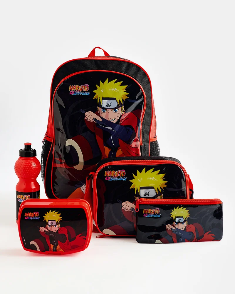 Redtag Naruto 5-In-1 School 16 Inch Trolley Bag Set