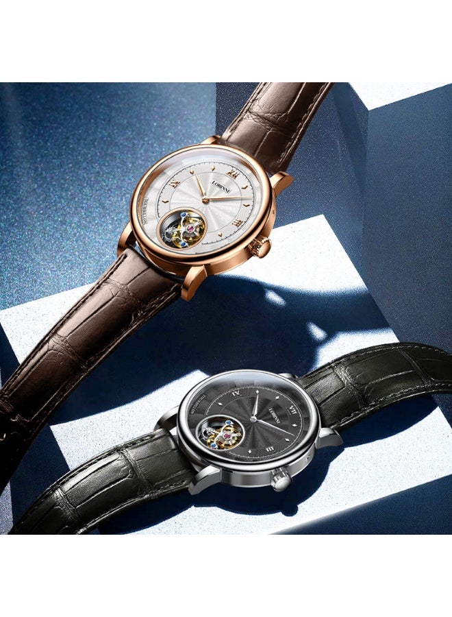 LOBINNI Men's Tourbillon Watch 40mm - Image 2