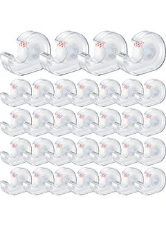 Yahenda 32 Pcs Invisible Tape And Refillable Dispensers 0.7 X 985 Inches Transparent Tape Refills Desk Tape Dispenser For Office Home School  - Image 1