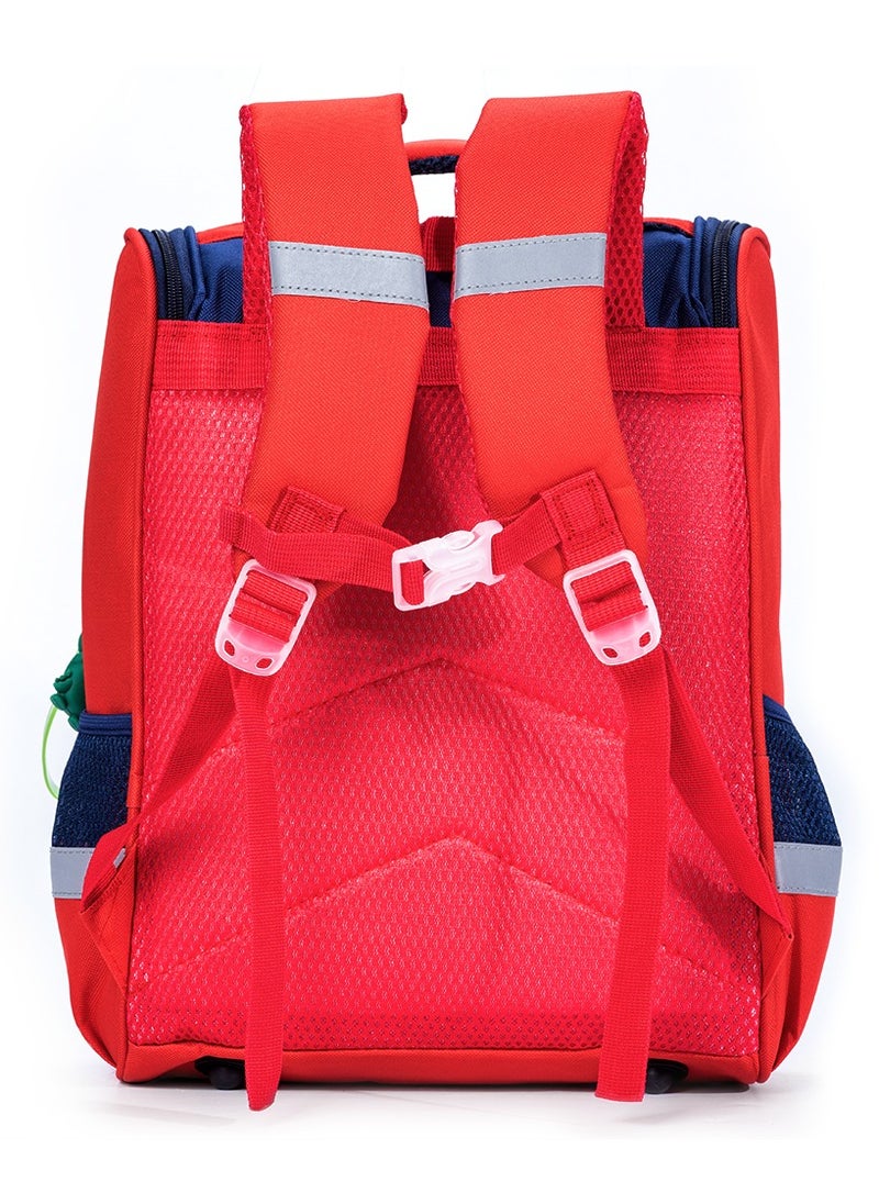Eazy Kids School Bag Dino in Space - Red  - Image 5