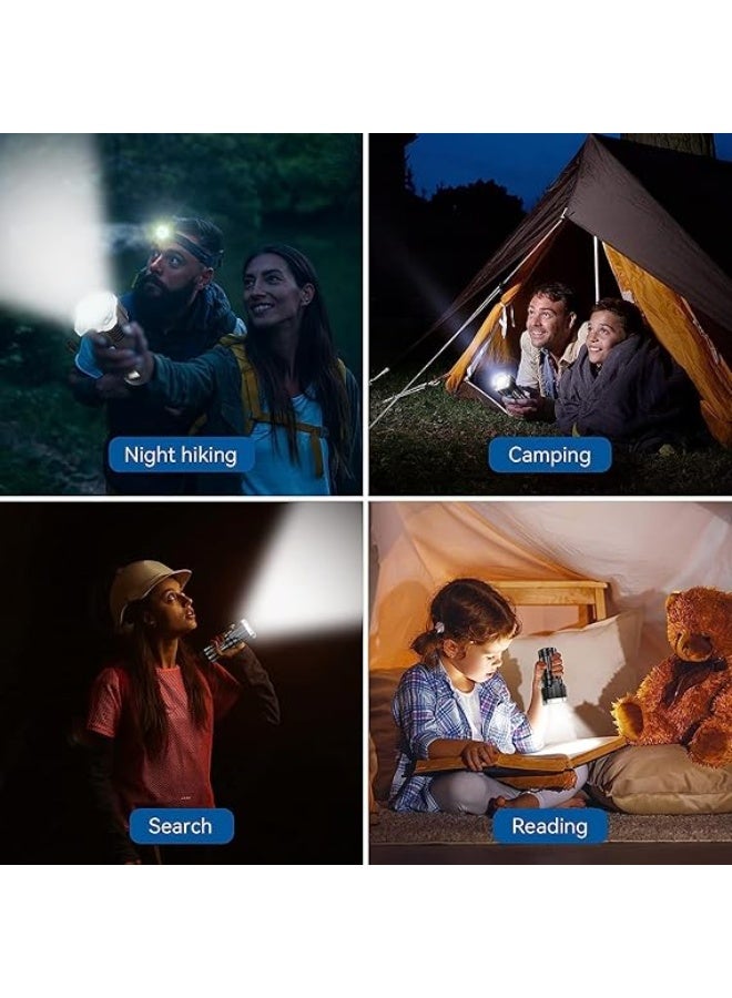 KASTWAVE 4-in-1 Rechargeable LED Torch Light – 3W High Power Flashlight with USB Charging, Window Breaker, 1000 Lumens, Long Distance Beam – Waterproof, Emergency & Outdoor Use - Image 4