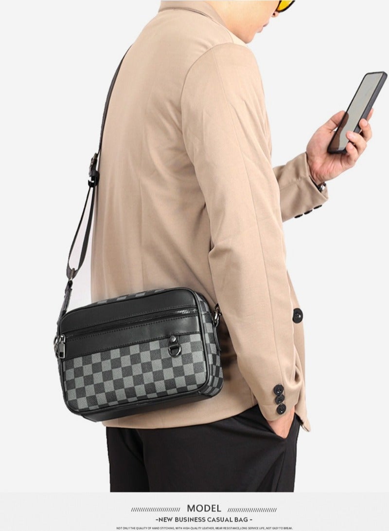 حقيبة كتف صغيرة جديدة للرجال حقيبة كروس بودي حقيبة رياضية ترفيهية حقيبة كتف صغيرة للرجال - Image 5