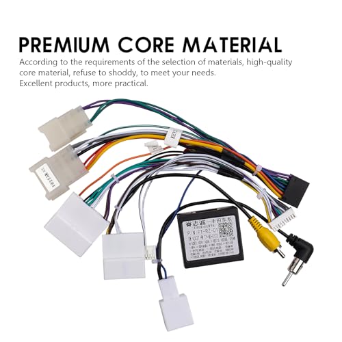 ViaBecs 16PIN Car Radio Wiring Harness for Toyota Corolla RAV4 Camry 4Runner Tundra Highlander 2014-2018, Aftermarket Stereo Wire Harness with CANBUS Adapter Support JBL Amp, Backup Camera, SWC - Image 5