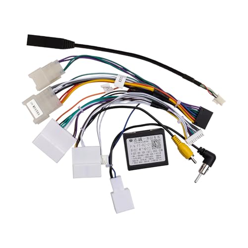ViaBecs 16PIN Car Radio Wiring Harness for Toyota Corolla RAV4 Camry 4Runner Tundra Highlander 2014-2018, Aftermarket Stereo Wire Harness with CANBUS Adapter Support JBL Amp, Backup Camera, SWC - Image 1