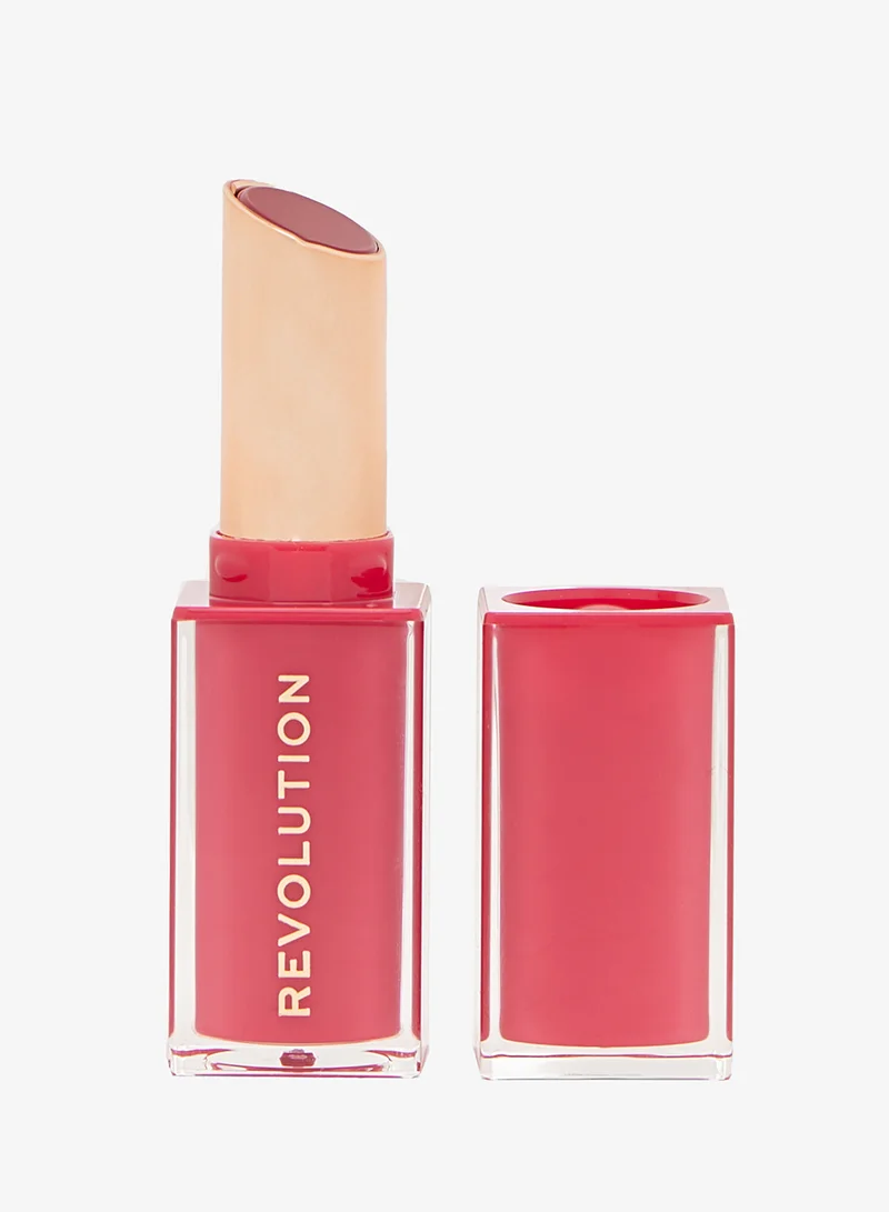 Makeup Revolution Revolution Pout Shine Glossy Lipstick Sour Berry 3g