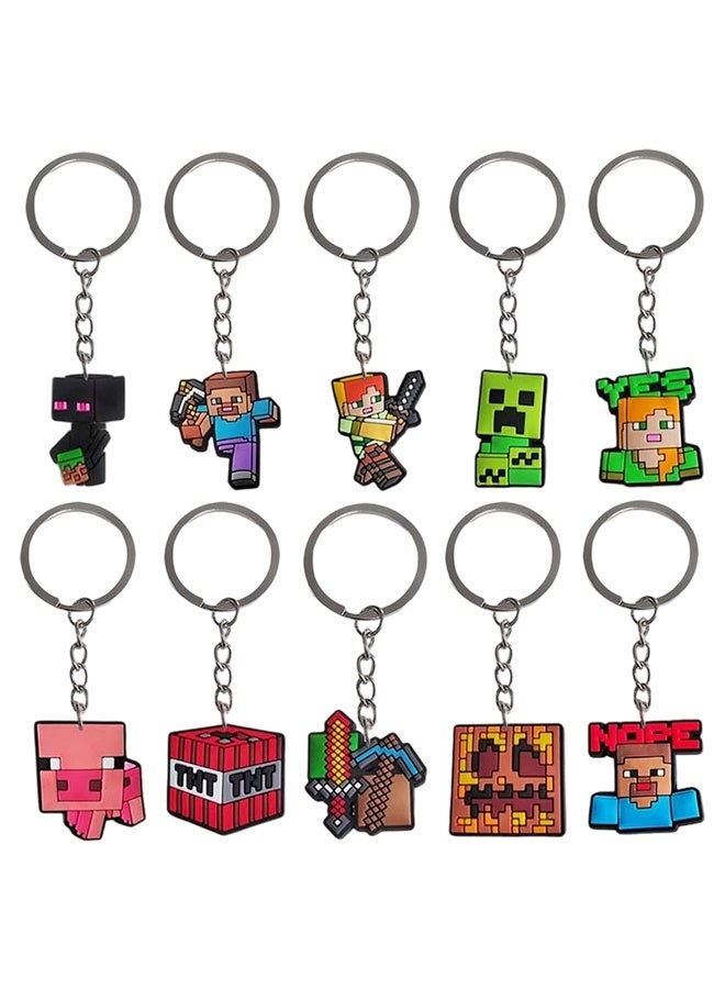 10 Pcs Keychains Party Fvours for Birthday Crackers - Image 1