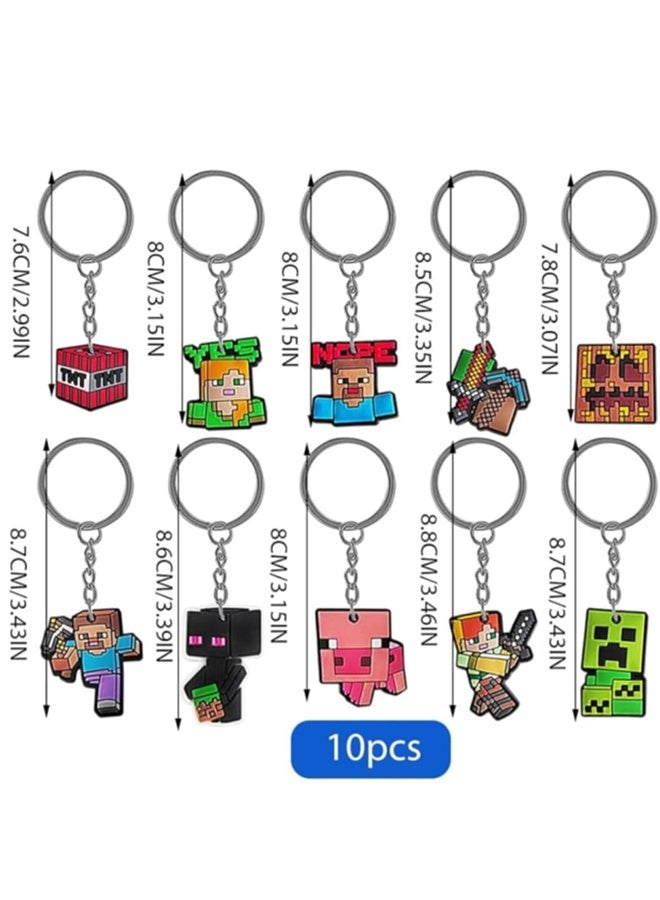 10 Pcs Keychains Party Fvours for Birthday Crackers - Image 2