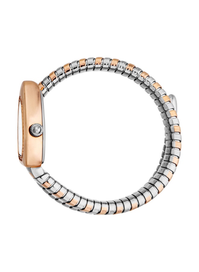 Just Cavalli ساعة كافالي النسائية بتصميم ثنائي اللون بقرص فضي على شكل ثعبان - JC1L249M0065 - Image 2